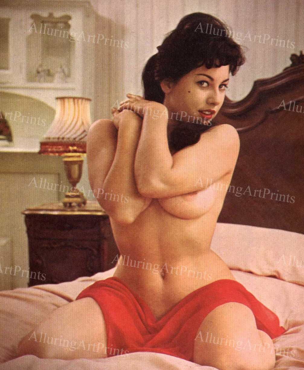 Nude June Palmer Brunette Model Vintage - QQ925 – AlluringArtPrints