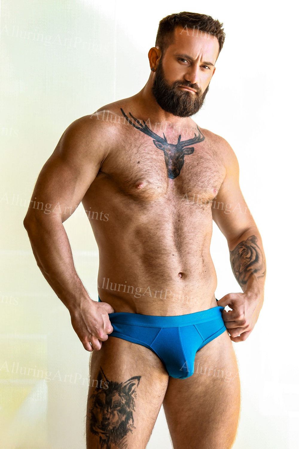 Bruno The Beard Male Model Muscular - S543 – AlluringArtPrints