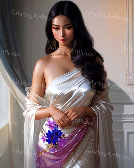 Risque Asian Model Female Digital Art AI Fantasy - BB811