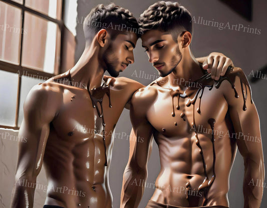 Male Models Slender Digital Art AI Fantasy - EE32