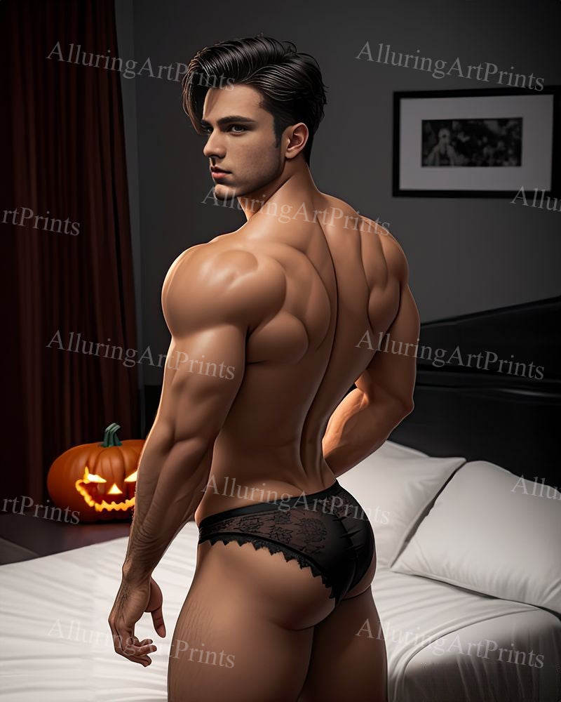 Male Model Muscular Digital Art AI Fantasy- MM119