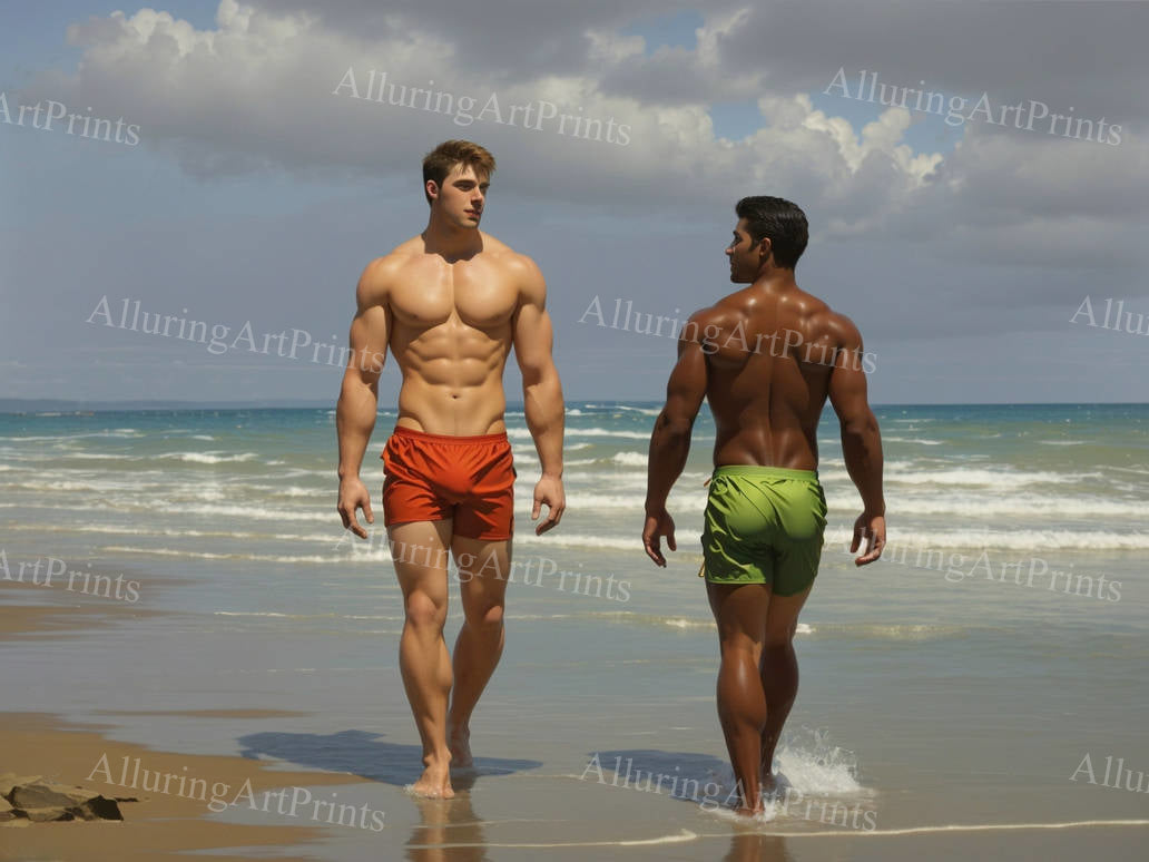 Male Models Muscular Digital Art AI Fantasy - NN48