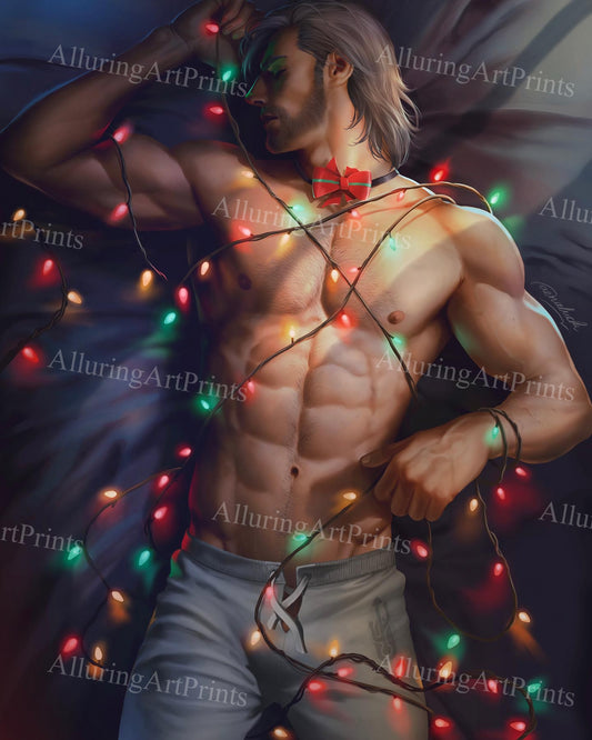 Male Model Muscular Digital Art AI Fantasy - SS510