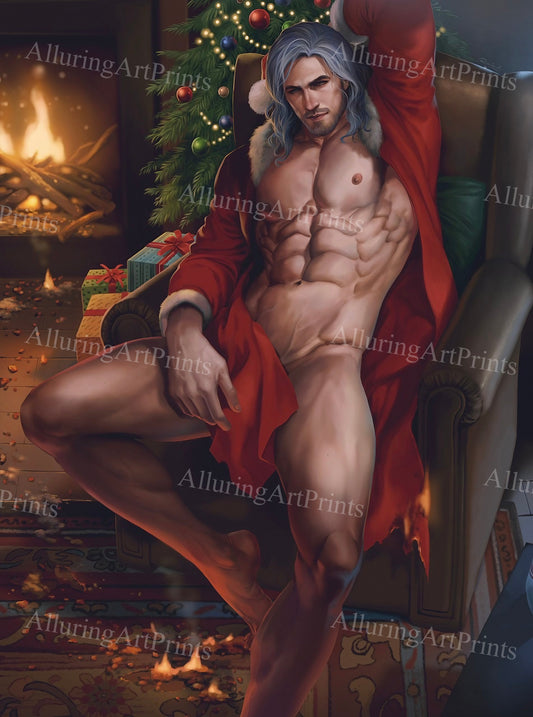 Male Model Muscular Digital Art AI Fantasy - SS514