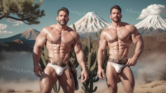 Male Models Muscular Digital Art AI Fantasy - TT749