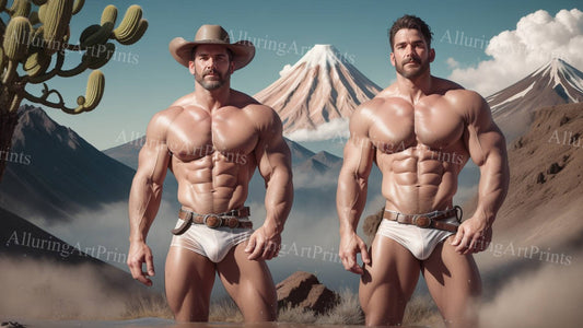 Male Models Muscular Digital Art AI Fantasy - TT750