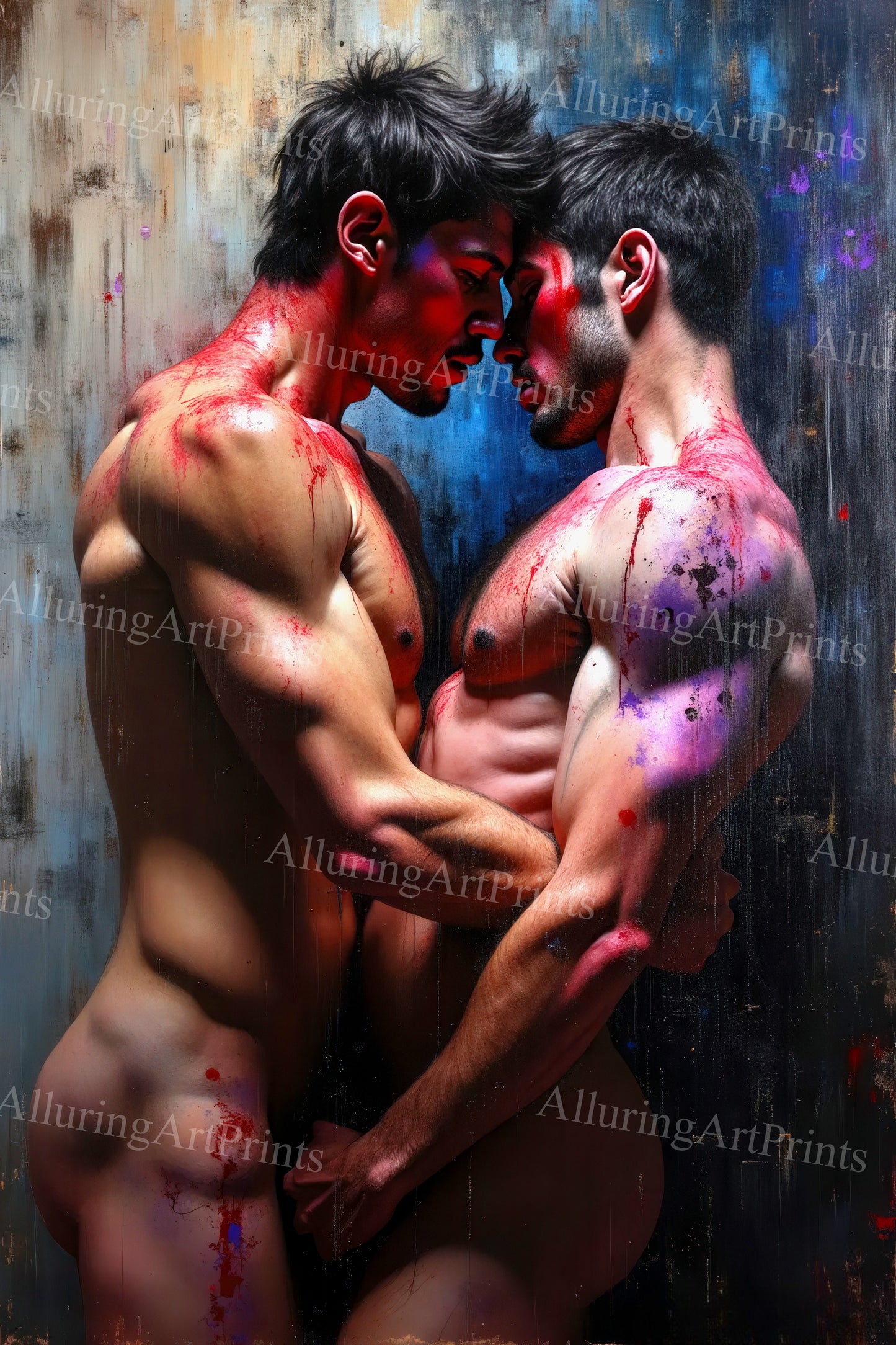 Male Models Muscular Digital Art AI Fantasy - U1040