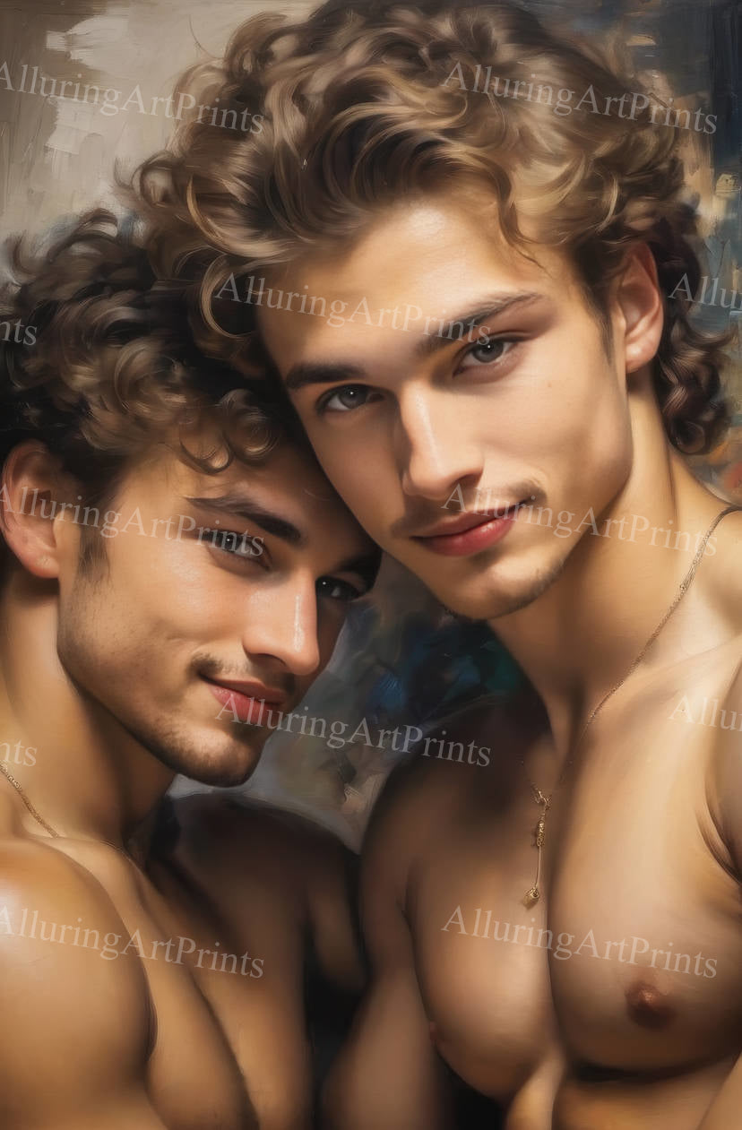 Male Models Muscular Digital Art AI Fantasy - U1129