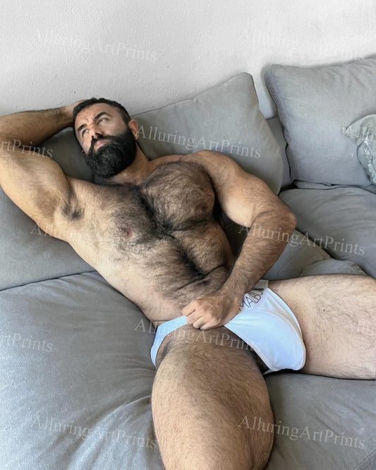 Male Model Hairy Muscular - U1133