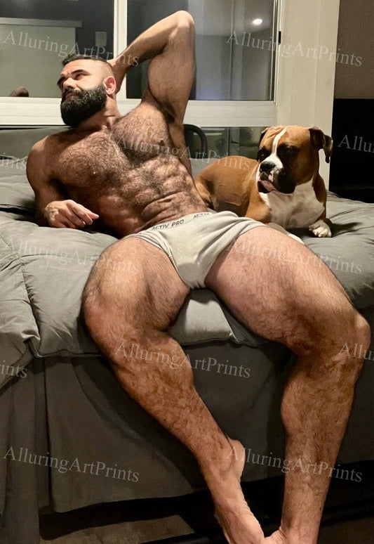 Male Model Hairy Muscular - U1137