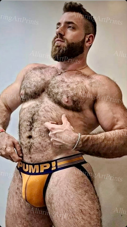 Male Model Hairy Muscular - U1139