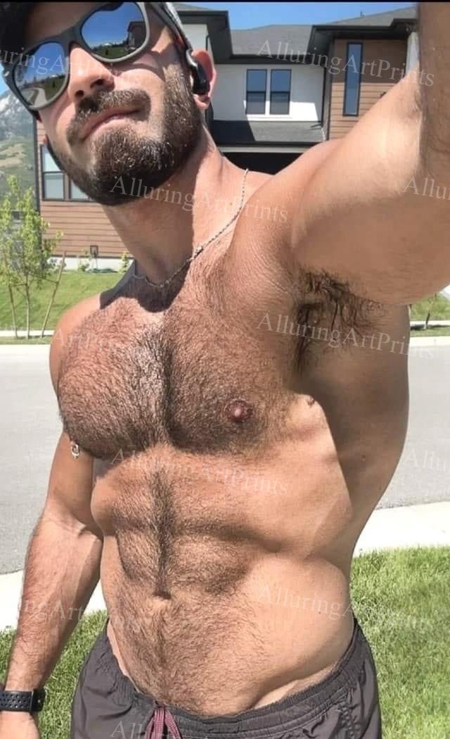 Male Model Hairy Muscular - U1149