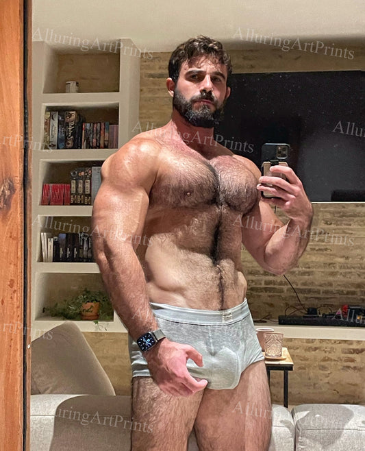 Male Model Hairy Muscular - U1150