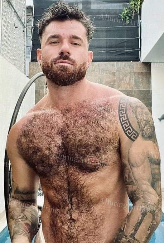 Male Model Hairy Muscular - U1156