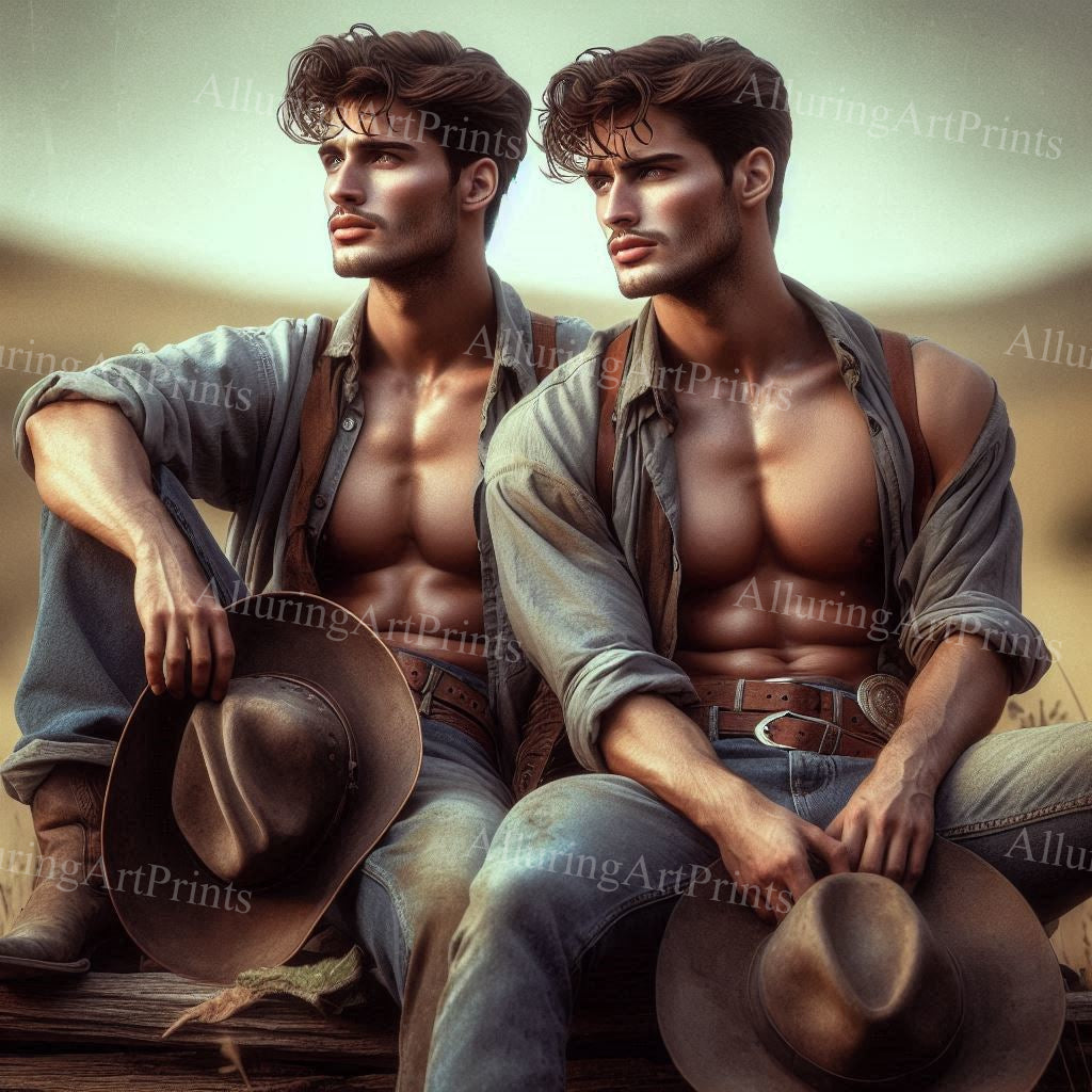 Male Models Muscular Digital Art AI Fantasy - U551