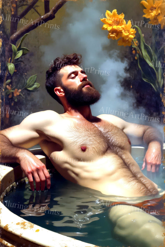 Male Model Muscular Digital Art AI Fantasy - U629