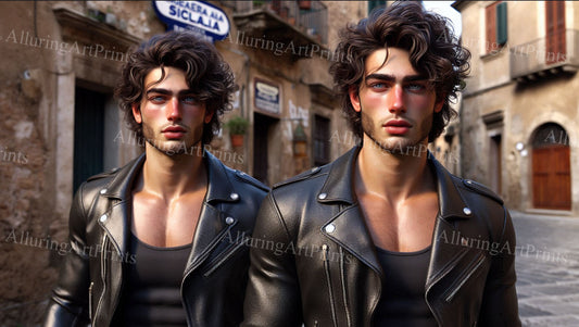 Male Models Muscular Digital Art AI Fantasy - U648