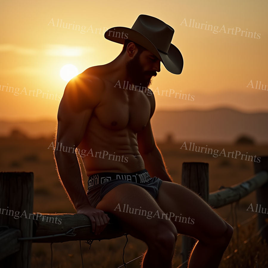 Male Model Muscular Digital Art AI Fantasy - U795