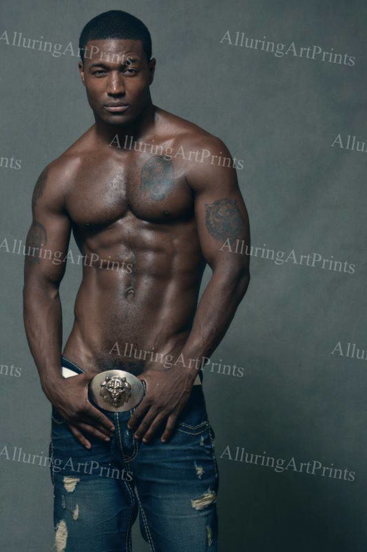 Black Male Model Muscular - U904