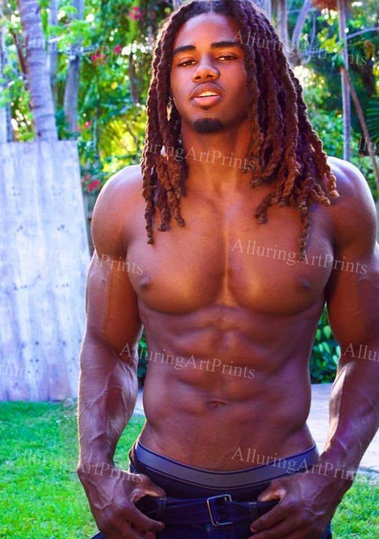 Black Male Model Muscular - U908