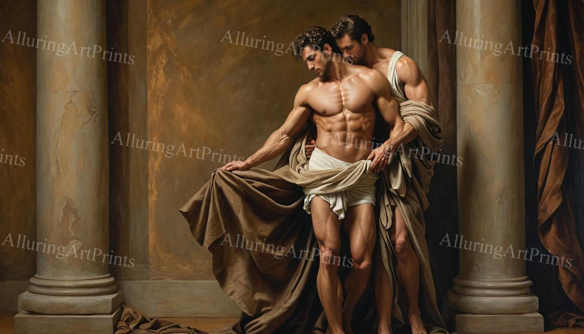 Male Models Muscular Digital Art AI Fantasy - U930