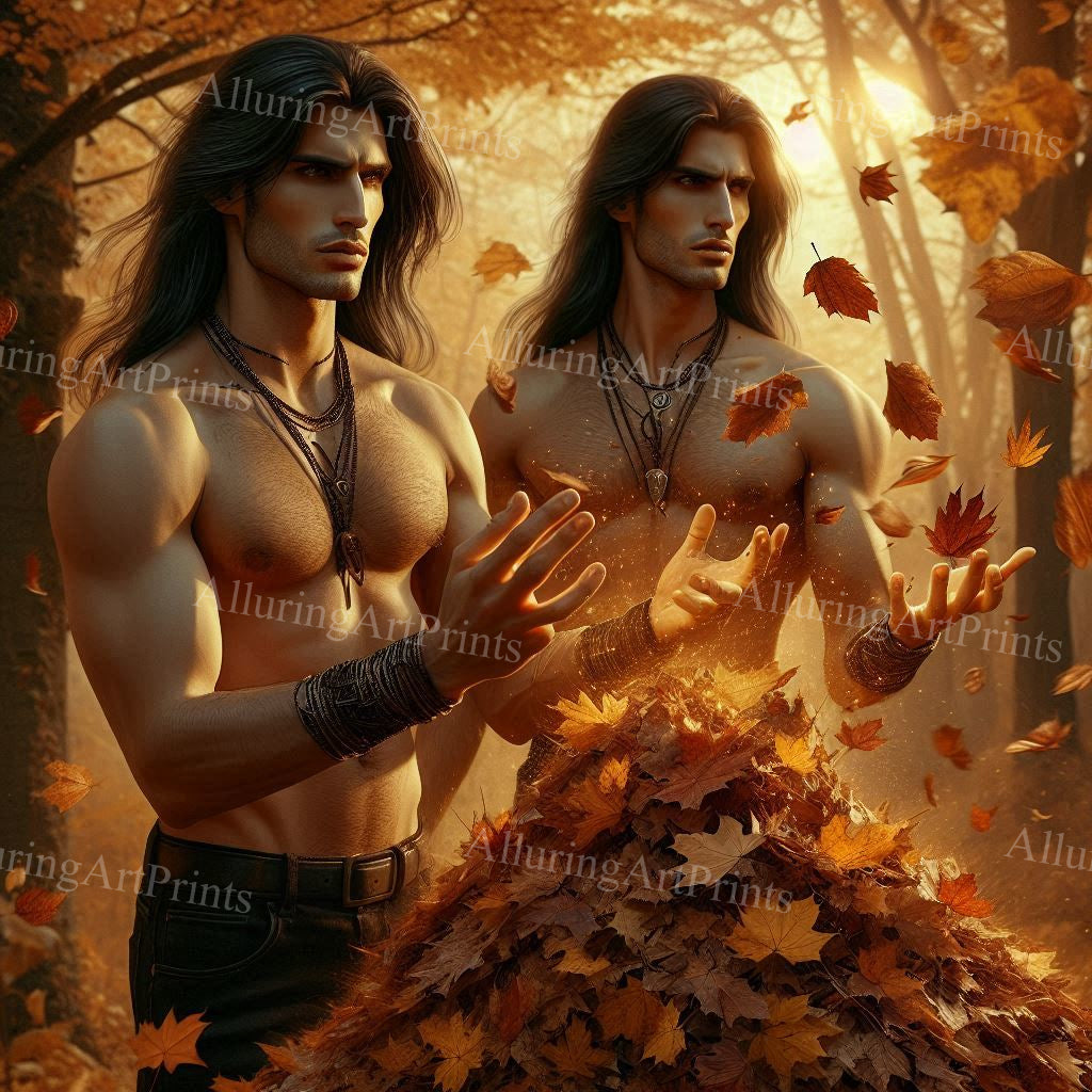 Male Models Muscular Digital Art AI Fantasy - U932