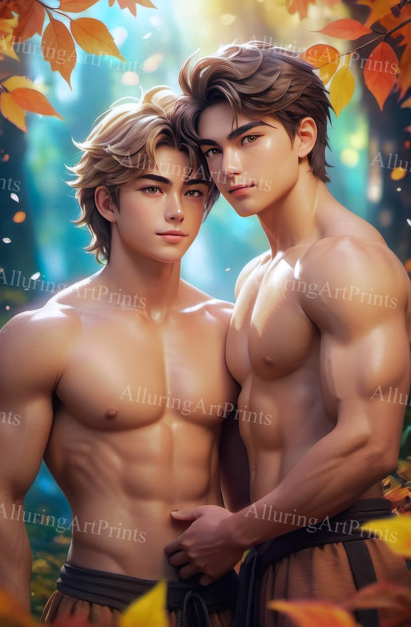 Male Models Muscular Digital Art AI Fantasy - U939