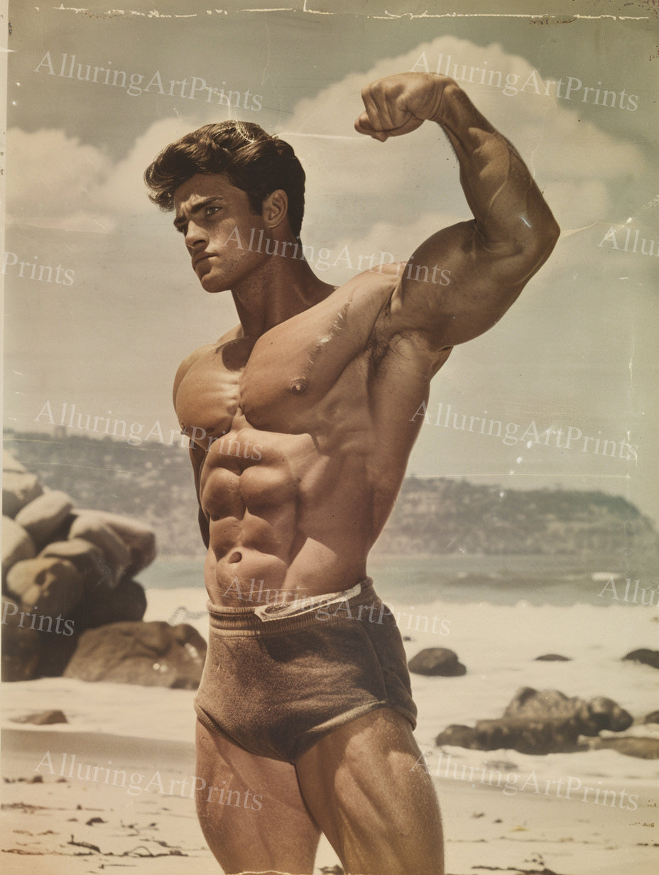 Male Model Muscular Vintage - UU1195