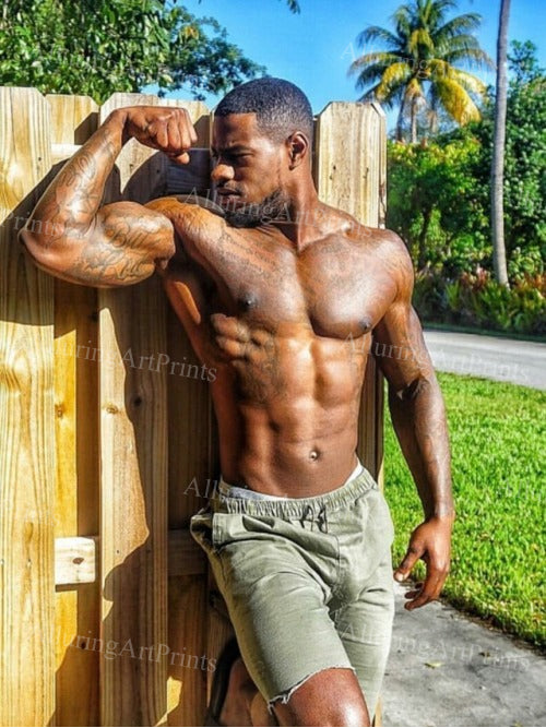 Black Male Model Muscular - UU1721