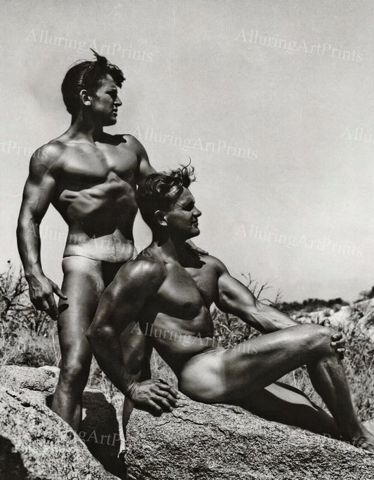 Nude Male Models Muscular Vintage - UU197