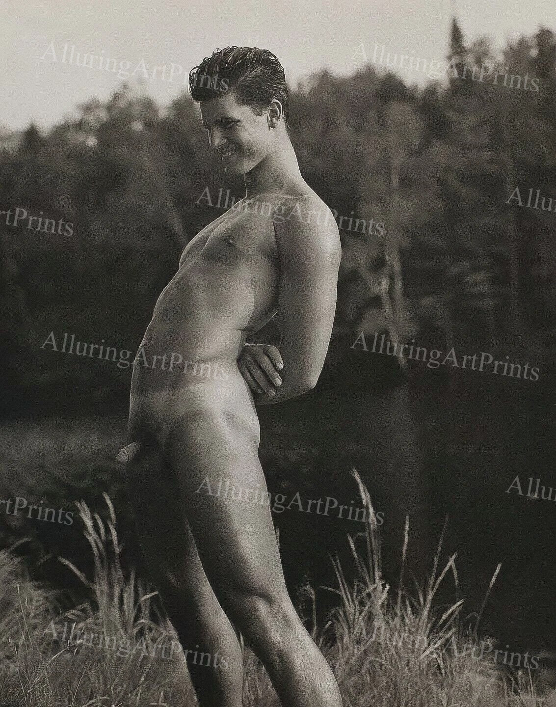 Nude Male Model Muscular Vintage - UU200