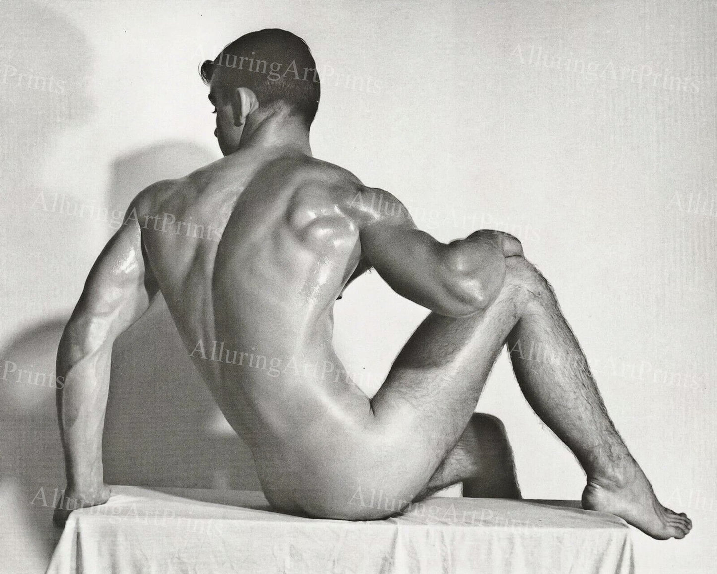 Nude Male Model Muscular Vintage - UU234