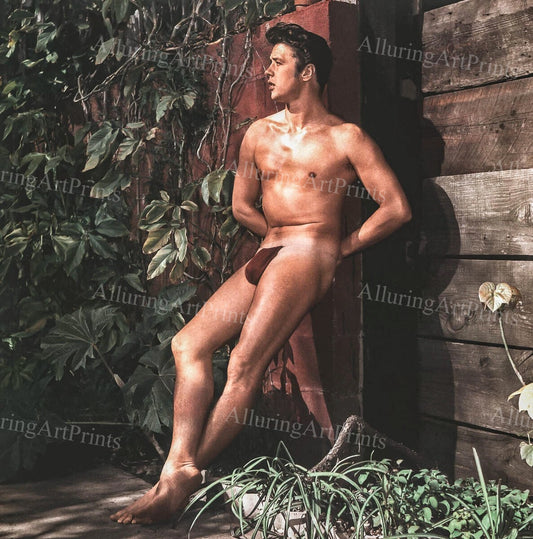 Nude Male Model Muscular Vintage - UU235