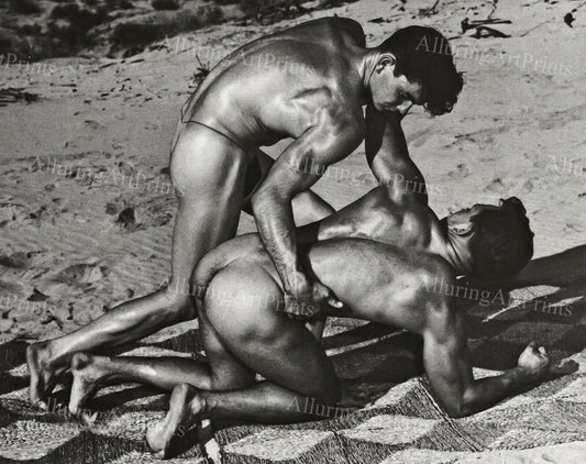 Nude Male Models Muscular Vintage - UU251