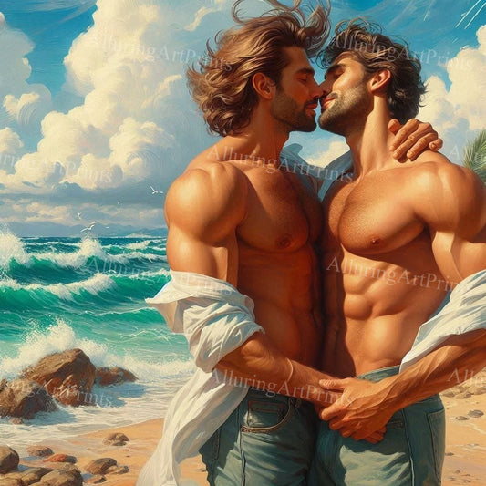 Male Models Muscular Digital Art AI Fantasy - UU570A