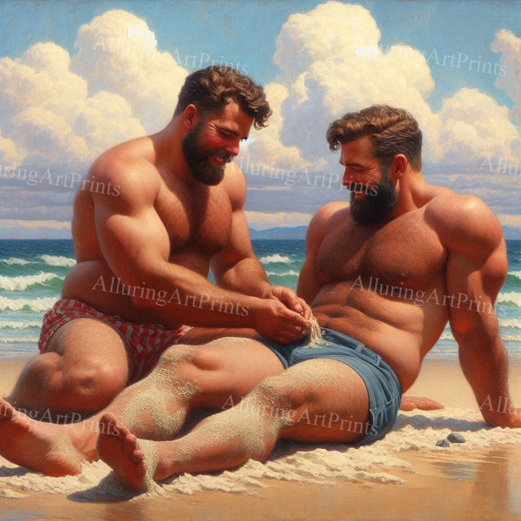 Male Models Muscular Digital Art AI Fantasy - UU584