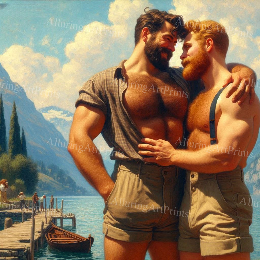 Male Models Muscular Digital Art AI Fantasy - UU585