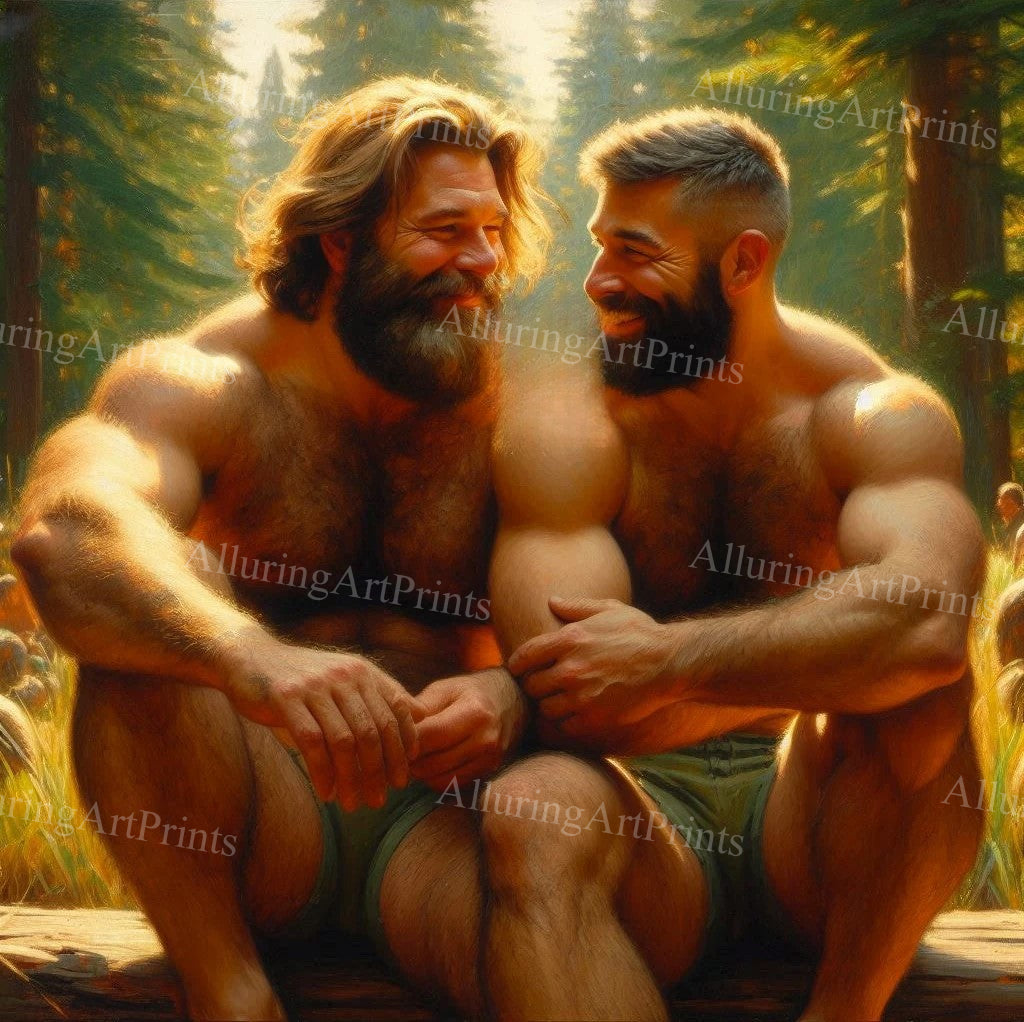 Male Models Muscular Digital Art AI Fantasy - UU597