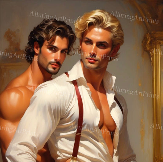 Male Models Muscular Digital Art AI Fantasy - UU627