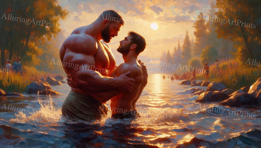 Male Models Muscular Digital Art AI Fantasy - UU633