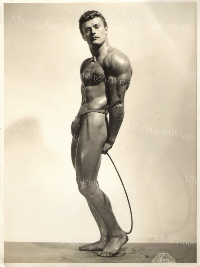 Nude Male Model Muscular Vintage - UU829