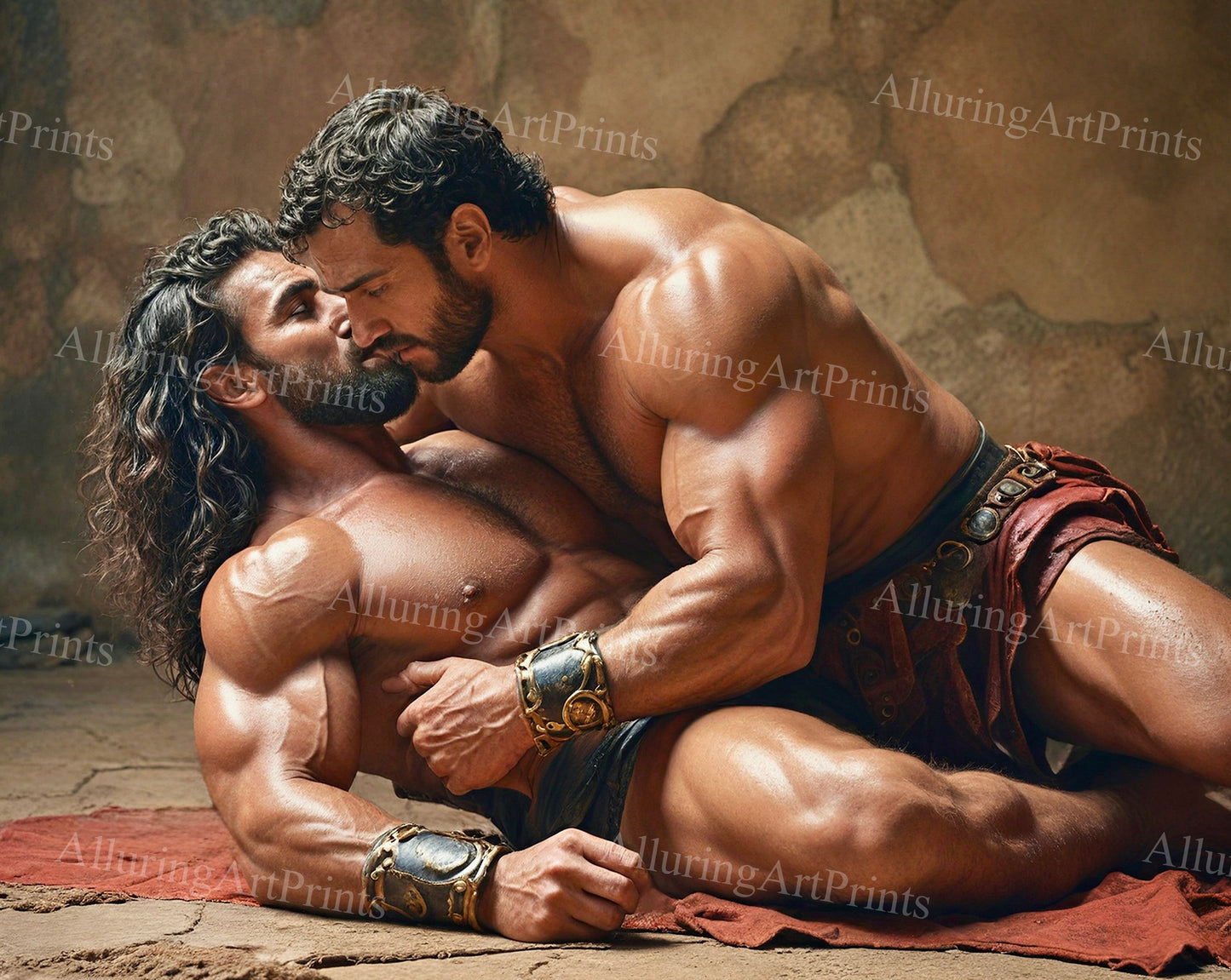 Male Models Muscular Digital Art AI Fantasy - UU919