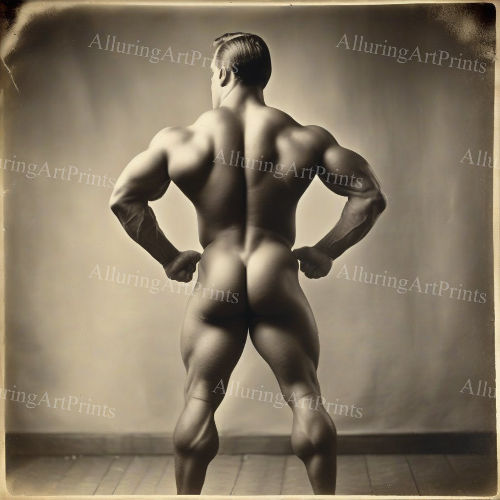 Male Model Muscular Digital Art AI Fantasy - UU927