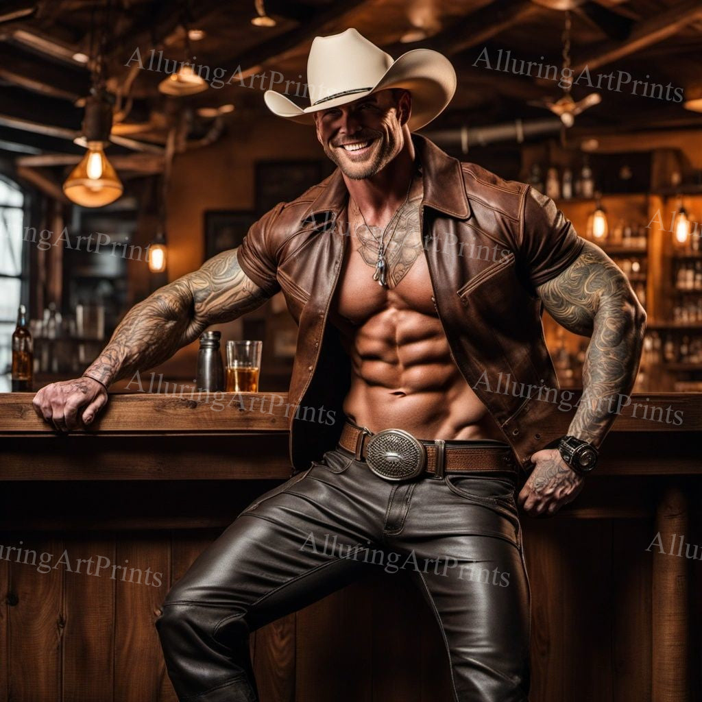 Male Model Muscular Digital Art AI Fantasy - XX129