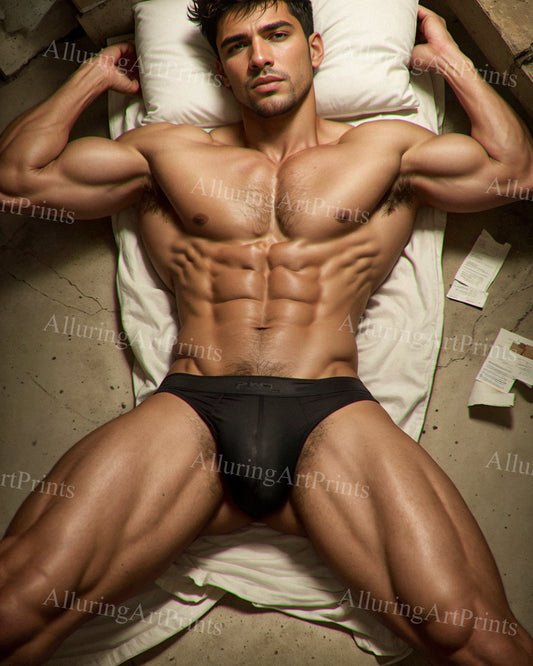 Male Model Muscular Digital Art AI Fantasy - XX150