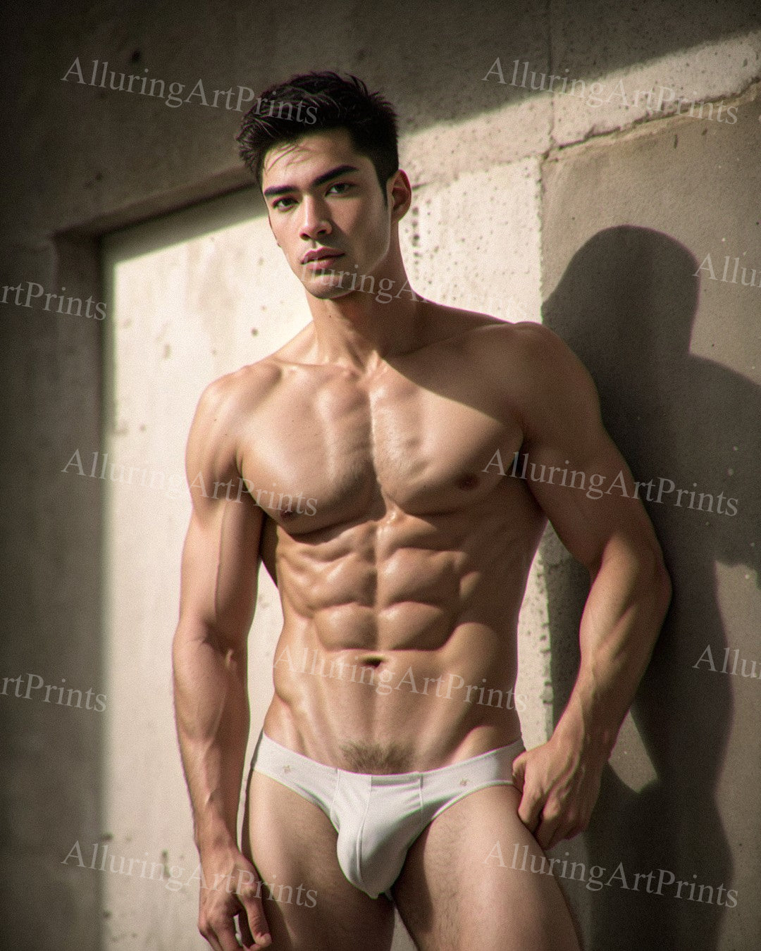 Male Model Muscular Digital Art AI Fantasy - XX158