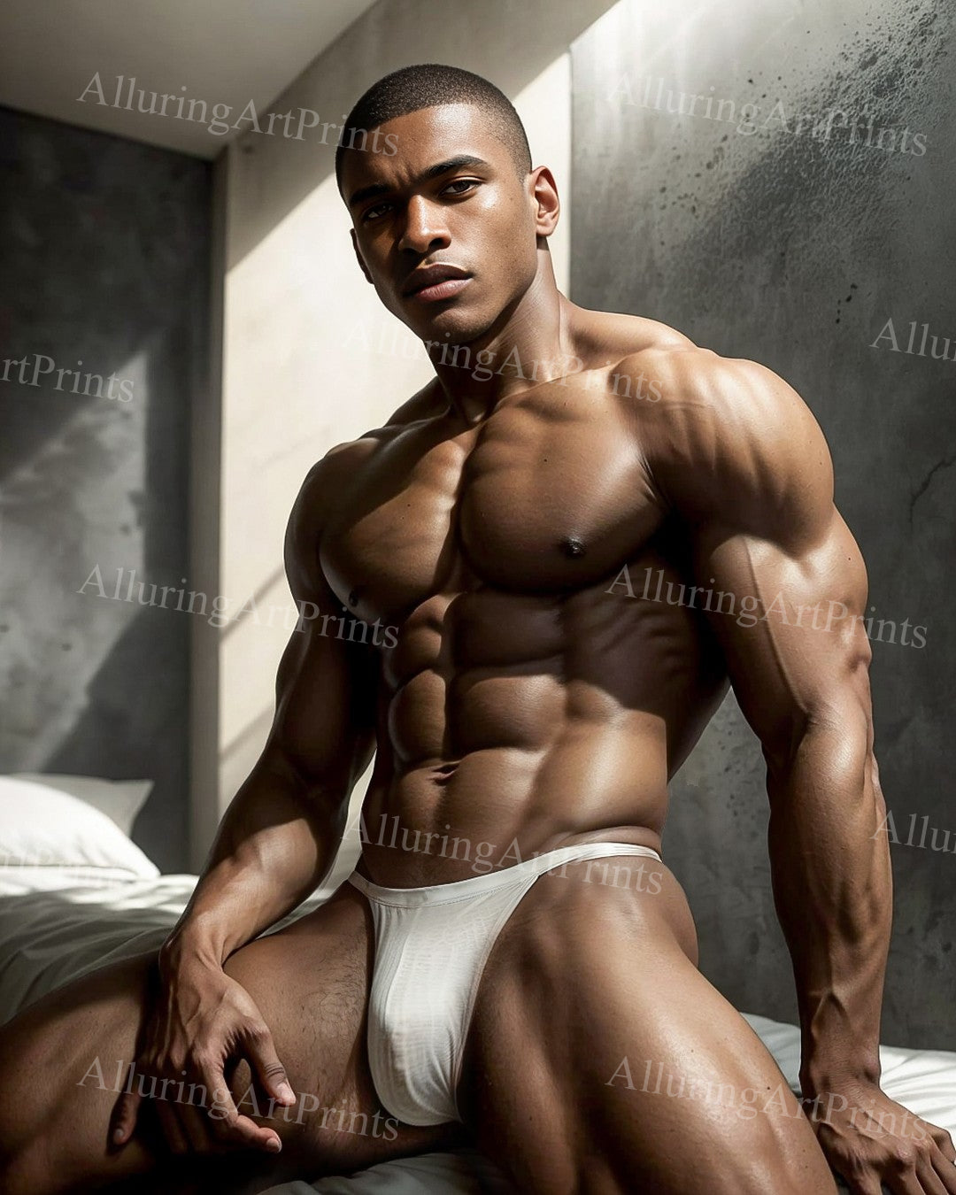 Male Model Muscular Digital Art AI Fantasy - XX172