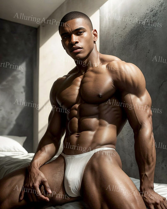 Male Model Muscular Digital Art AI Fantasy - XX172