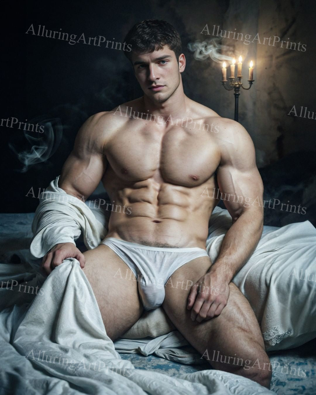 Male Model Muscular Digital Art AI Fantasy - XX206