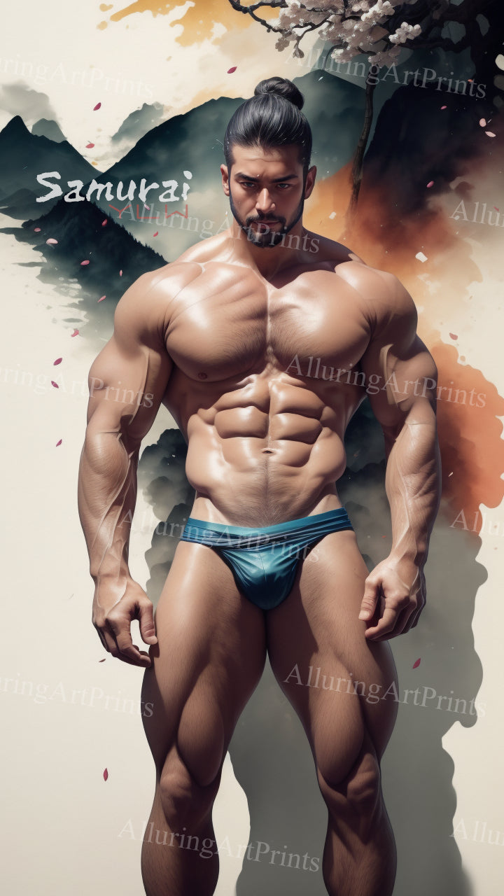 Male Model Muscular Digital Art AI Fantasy - XX333